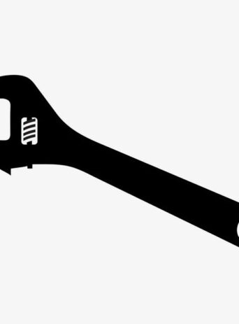 Black Wrench Silhouette Shape : Stock Vector (Royalty Free) 021506