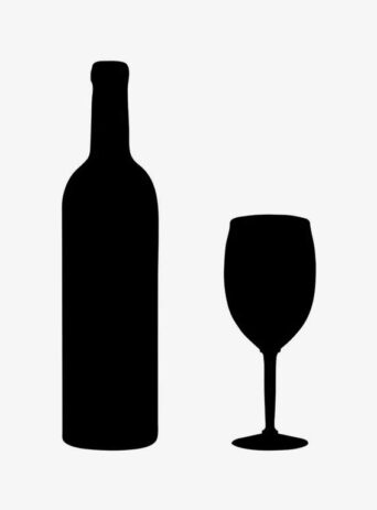 Wine Glass and Bottle Silhouette Shape : Stock Vector (Royalty Free) 021511
