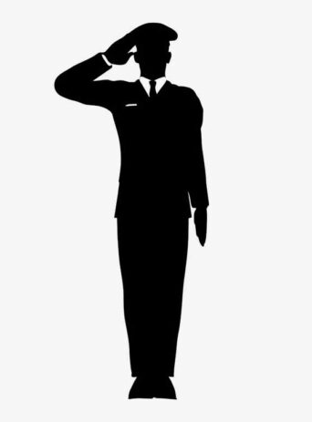 Soldier saluting showing respect : Stock Vector (Royalty Free) 021520