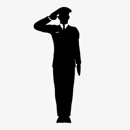 Soldier saluting showing respect : Stock Vector (Royalty Free) 021520