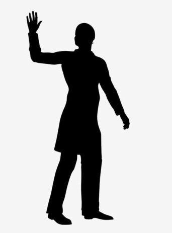 Man saluting showing respect : Stock Vector (Royalty Free) 021521