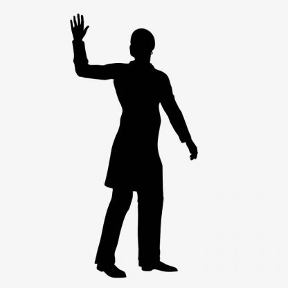 Man saluting showing respect : Stock Vector (Royalty Free) 021521