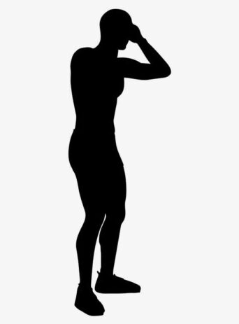 Illustration Of A Person Struggling To Manage Stress and Overcome Desperation In Silhouette Isolated On White : Stock Vector (Royalty Free) 021537