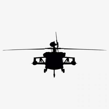 Illustration Of Helicopter In Silhouette Isolated On White : Stock Vector (Royalty Free) 021545