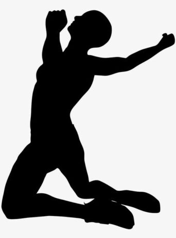 Illustration Of Successful Winner Celebrating Victory In Power Pose In Silhouette Isolated On White : Stock Vector (Royalty Free) 021546