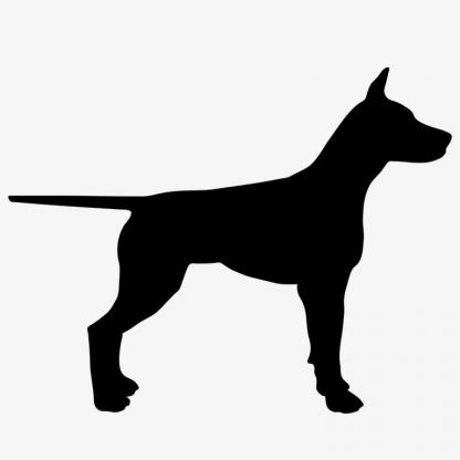 Illustration Of Dog Standing In Silhouette Isolated On White : Stock Vector (Royalty Free) 021551