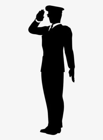 Man Saluting In Uniform Isolated On White : Stock Vector (Royalty Free) 021552