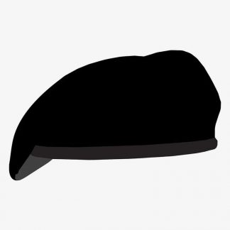 Illustration Of Beret In Silhouette Isolated On White : Stock Vector (Royalty Free) 021553