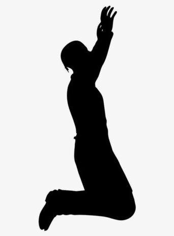 Illustration Of A Person Struggling To Manage Stress and Overcome Desperation In Silhouette Isolated On White : Stock Vector (Royalty Free) 021566