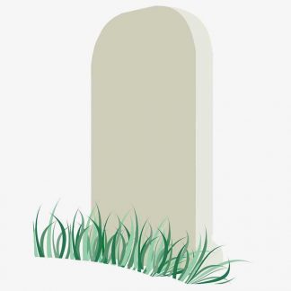 Illustration Of Grave Stone In Silhouette Isolated On White : Stock Vector (Royalty Free) 021578