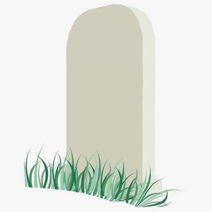 Illustration Of Grave Stone In Silhouette Isolated On White : Stock Vector (Royalty Free) 021578