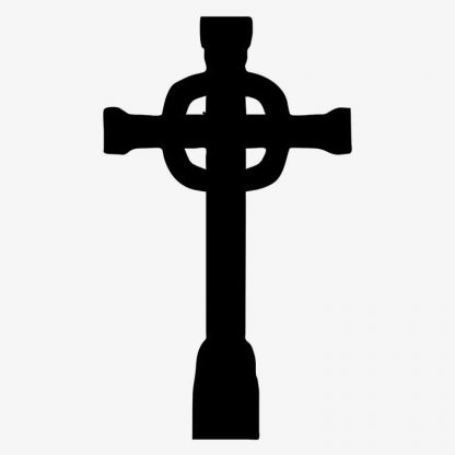 Illustration Of Grave Cross In Cemetery In Silhouette Isolated On White : Stock Vector (Royalty Free) 021603