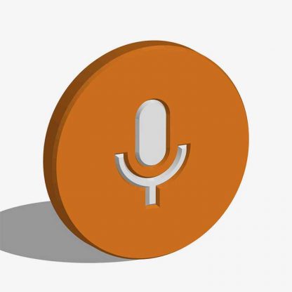 3D microphone icon isolated : Stock Vector (Royalty Free) 021605