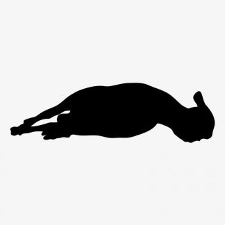 Illustration Of Sheep Lying Down In Silhouette Isolated On White : Stock Vector (Royalty Free) 021611