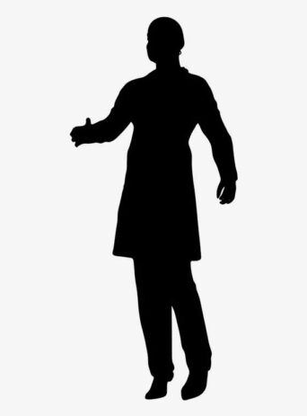 Illustration Of Man Extending A Hand In Silhouette Isolated On White : Stock Vector (Royalty Free) 021613