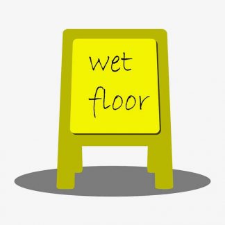 Importance of Proper Signage: Preventing Accidents with a Wet Floor Warning : Stock Vector (Royalty Free) 021616