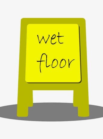 Importance of Proper Signage: Preventing Accidents with a Wet Floor Warning : Stock Vector (Royalty Free) 021616