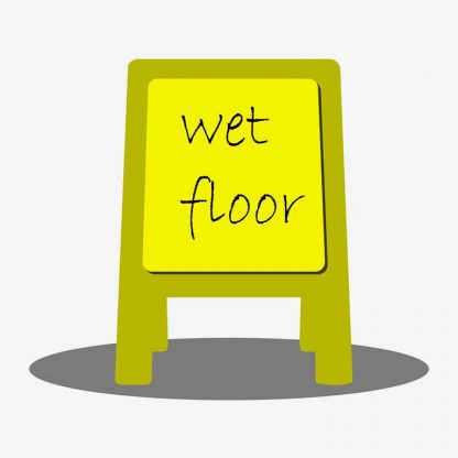 Importance of Proper Signage: Preventing Accidents with a Wet Floor Warning : Stock Vector (Royalty Free) 021616