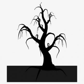 Illustration Of Death Tree In Silhouette Isolated On White : Stock Vector (Royalty Free) 021618