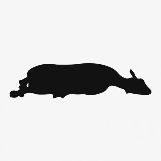 Illustration Of Sheep Lying On The Ground In Silhouette Isolated On White : Stock Vector (Royalty Free) 021627