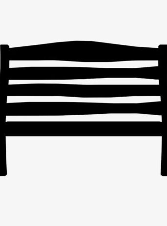 Illustration Of Bench In Silhouette Isolated On White : Stock Vector (Royalty Free) 021639