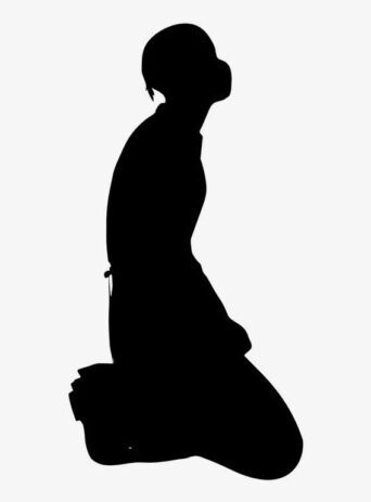 Illustration Of A Person Struggling To Manage Stress and Overcome Desperation In Silhouette Isolated On White : Stock Vector (Royalty Free) 021640