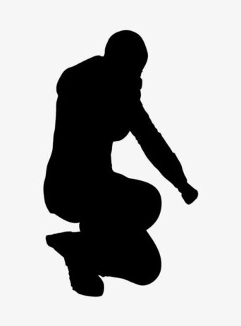 Illustration Of A Person Struggling To Manage Stress and Overcome Desperation In Silhouette Isolated On White : Stock Vector (Royalty Free) 021666