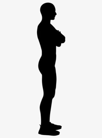 Illustration Of Man Standing In Silhouette Isolated On White : Stock Vector (Royalty Free) 021671