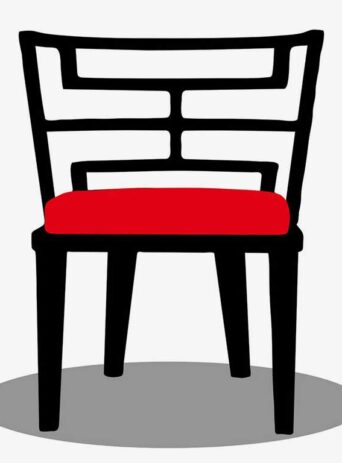 Red Stool Chair: A Stylish Addition to Your Home Decor : Stock Vector (Royalty Free) 021676