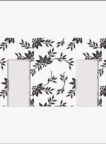 Illustration Of Decorative Wall Panels And Doors In Silhouette Isolated On White : Stock Vector (Royalty Free) 021678