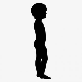 Illustration Of Boy Playing In Silhouette Isolated On White : Stock Vector (Royalty Free) 021680