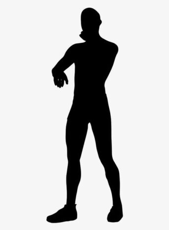Illustration Of Man Sucking Finger In Silhouette Isolated On White : Stock Vector (Royalty Free) 021690