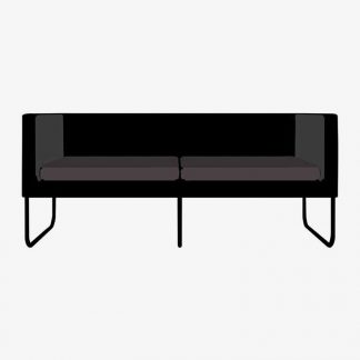 Illustration Of Couch In Silhouette Isolated On White : Stock Vector (Royalty Free) 021697