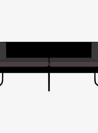 Illustration Of Couch In Silhouette Isolated On White : Stock Vector (Royalty Free) 021697