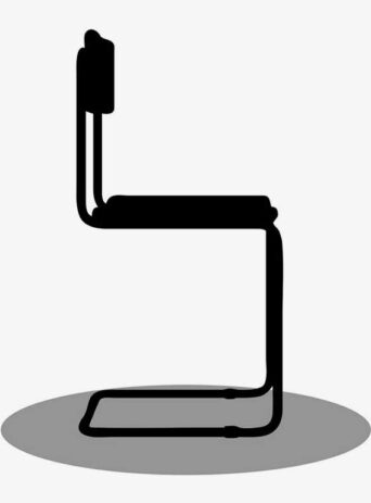 Illustration Of Chair In Silhouette Isolated On White : Stock Vector (Royalty Free) 021702
