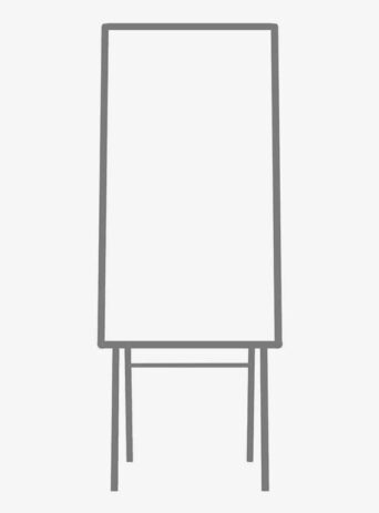 Illustration Of White Board In Silhouette Isolated On White : Stock Vector (Royalty Free) 021703