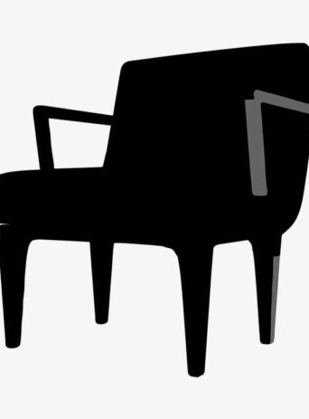 Illustration Of Armchair In Silhouette Isolated On White : Stock Vector (Royalty Free) 021705