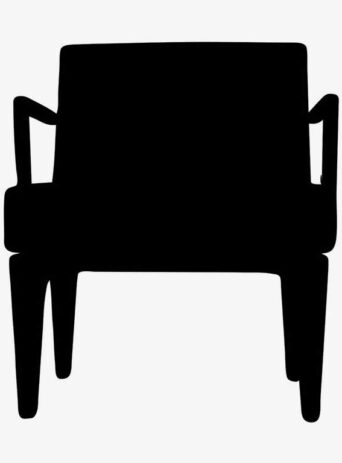 Illustration Of Armchair In Silhouette Isolated On White : Stock Vector (Royalty Free) 021708