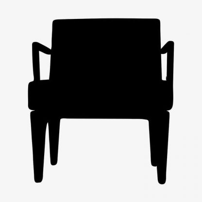 Illustration Of Armchair In Silhouette Isolated On White : Stock Vector (Royalty Free) 021708