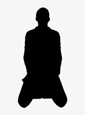 Illustration Of A Person Struggling To Manage Stress and Overcome Desperation In Silhouette Isolated On White : Stock Vector (Royalty Free) 021709