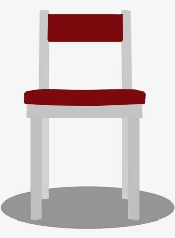 Illustration Of Chair In Silhouette Isolated On White : Stock Vector (Royalty Free) 021710