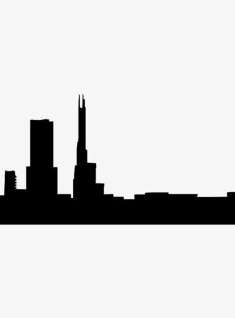 Illustration Of City Blocks In Silhouette Isolated On White : Stock Vector (Royalty Free) 021713
