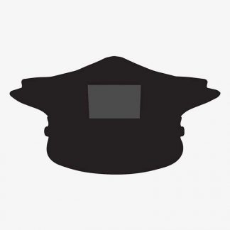 Illustration Of Police Hat In Silhouette Isolated On White : Stock Vector (Royalty Free) 021715