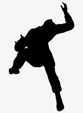 Illustration Of Person Falling In Silhouette Isolated On White : Stock Vector (Royalty Free) 021719