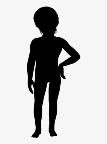Illustration Of Boy Playing In Silhouette Isolated On White : Stock Vector (Royalty Free) 021722