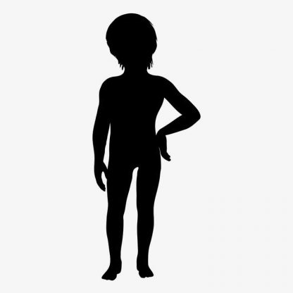 Illustration Of Boy Playing In Silhouette Isolated On White : Stock Vector (Royalty Free) 021722