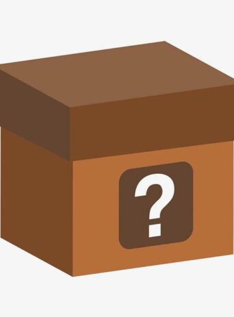 Illustration Of Gift Box With Question Mark In Silhouette Isolated On White : Stock Vector (Royalty Free) 021728