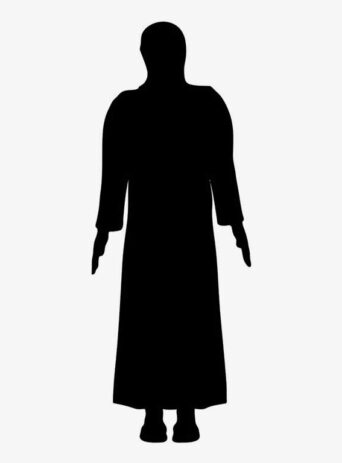 Illustration Of Arab Man Standing In Silhouette Isolated On White : Stock Vector (Royalty Free) 021730