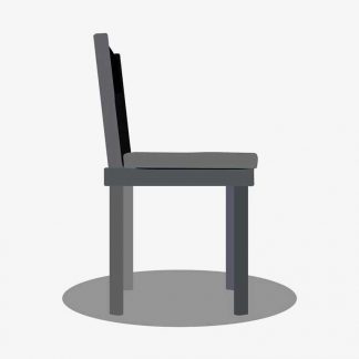 Illustration Of Chair In Silhouette Isolated On White : Stock Vector (Royalty Free) 021733