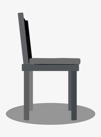 Illustration Of Chair In Silhouette Isolated On White : Stock Vector (Royalty Free) 021733